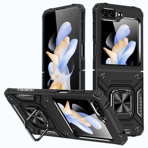 TEKRON Shockproof Kemeng Armor Kickstand Cover Compatible:Samsung Z Flip 7