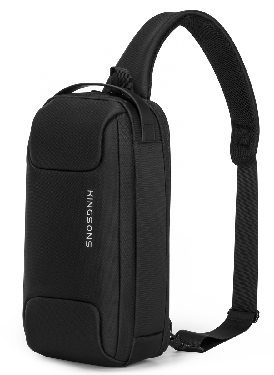 Kingsons Smart Daily Cross-Body Bag - Sleek, Practical & Stylish - Black