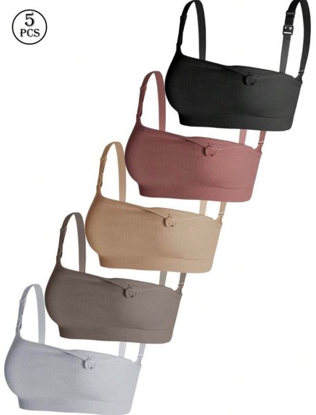 Maternity Nursing Bras - Set of 5