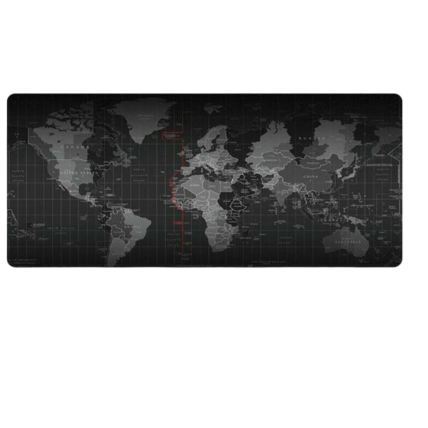 90cm x 40cm x 3mm World Map Gaming Anti-slip Mouse Pad