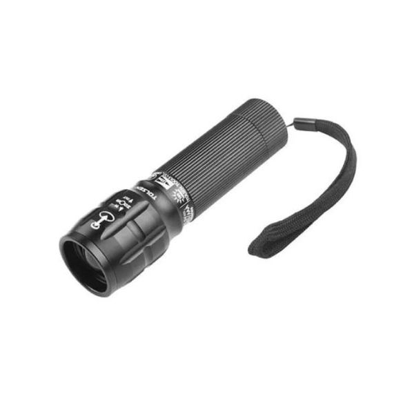 Tolsen - Torch AAA Black LED 150 Lumens + Zoom Indust.