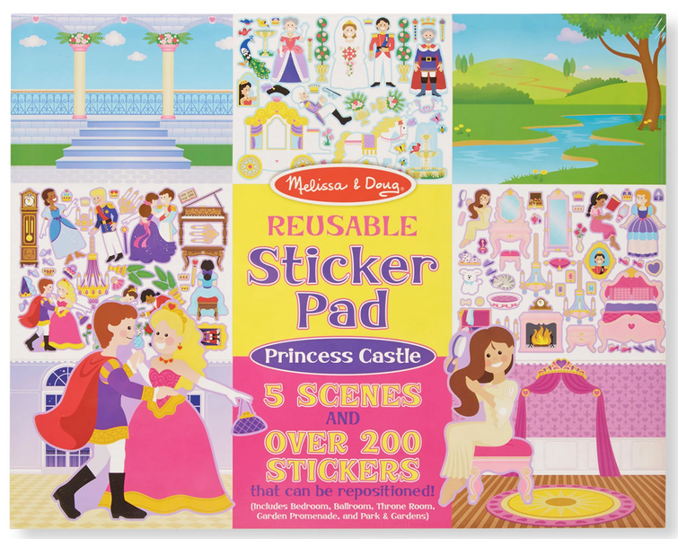 Melissa &amp; Doug Reusable Sticker Pad - Princess Castle