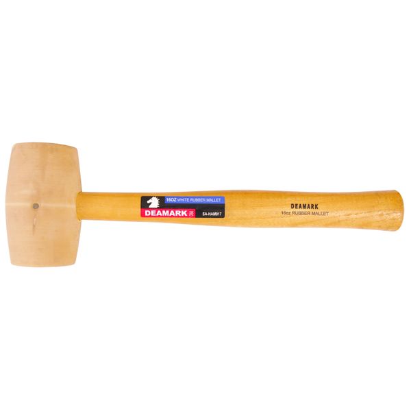 Deamark - Mallet - White - Rubber - 450gm/16 Oz Sa-ham017 - 3 Pack