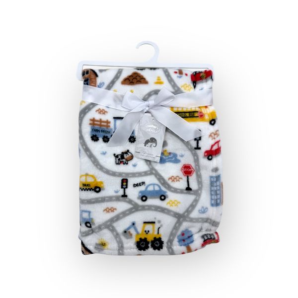 Mothers Choice Printed Flannel Baby Blanket - Transport