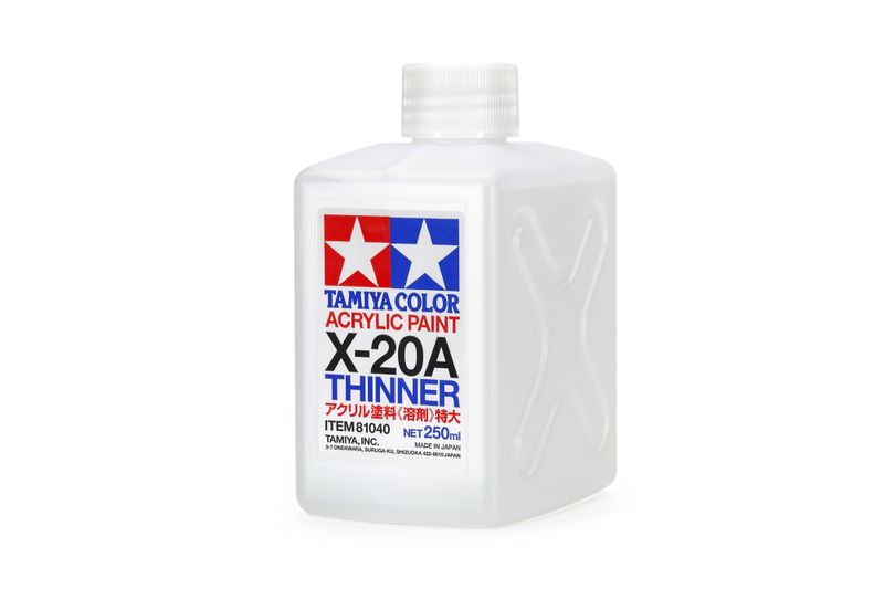 Tamiya X-20A Thinner (250ml) Acrylic - Clear
