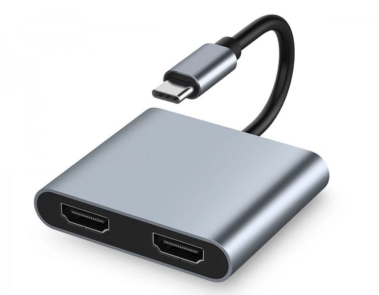 USB-C to 2 HDMI Video Adapter For Laptop, MacBook, Phone, Tablets GW