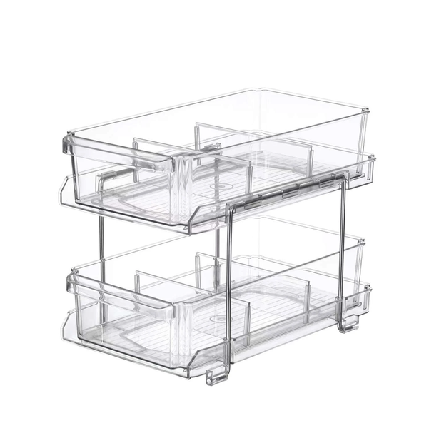 Organizer With Countertop Dividers - Multipurpose Sliding Organizer