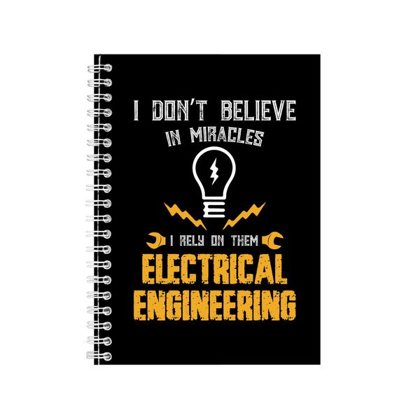 I Don_t Believe In Miracles Notebook Engineer Gift Idea A4 Notepad 139