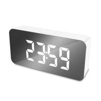 Mirror LED Alarm Clock