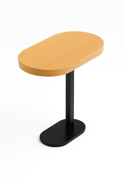 Side Table, Soft Oval