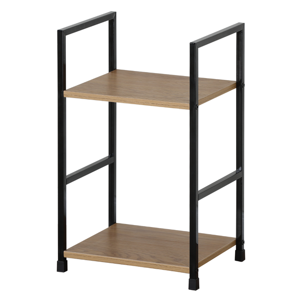 FDB Slim Two Tier Shelf Wild Oak