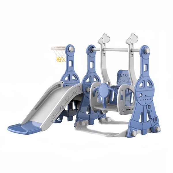 Time2Play Swing and Slide Play Set Grey and Blue