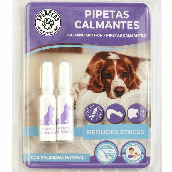 Spencers - Natural Anti-Stress Spot-On Drops for Dogs - 1 x 2 Pack
