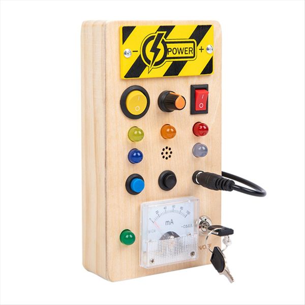 Montessori Busy Board Toy With Led Light Switch Control Board For Kid