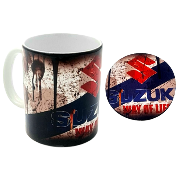 Suzuki Themed Mug &amp; Coaster Set