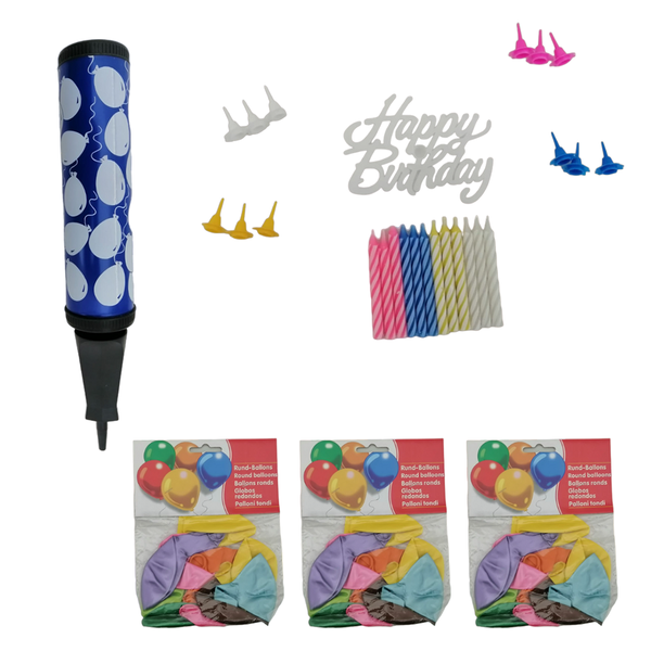 Balloon &amp; Birthday Candle Kit