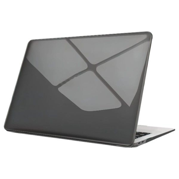 Transparent Hard-Shell Protective Case For MacBook Air M2 2022 - Black