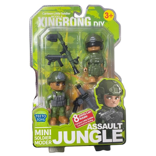 Mini Soldier Figurine Weapon Play Set - Toys for Boys- Pretend Play Toy