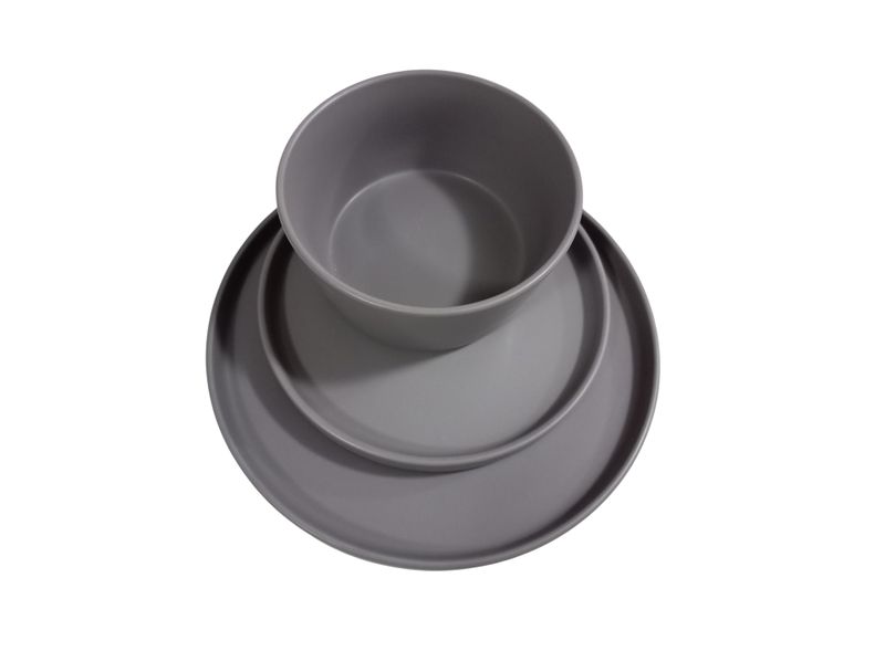 12 Piece Dinner set- Grey (No 1)