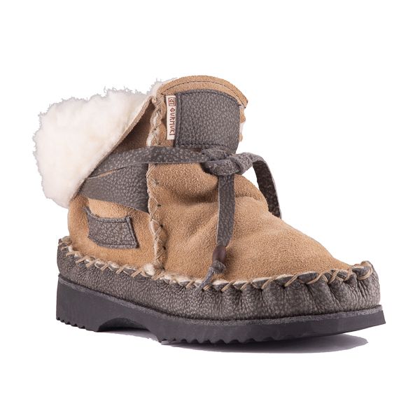 Gurmuki - Ladies Sheepskin Wool Ankle Boots - Desert Sand