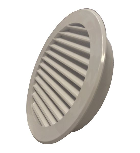 Ventilation Grille Round 100mm White