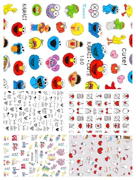 Nail Art Stickers - Self Adhesive Love conquers it all