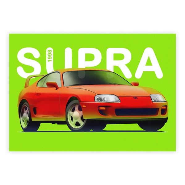 Toyota Supra Classic Art - A1 Poster