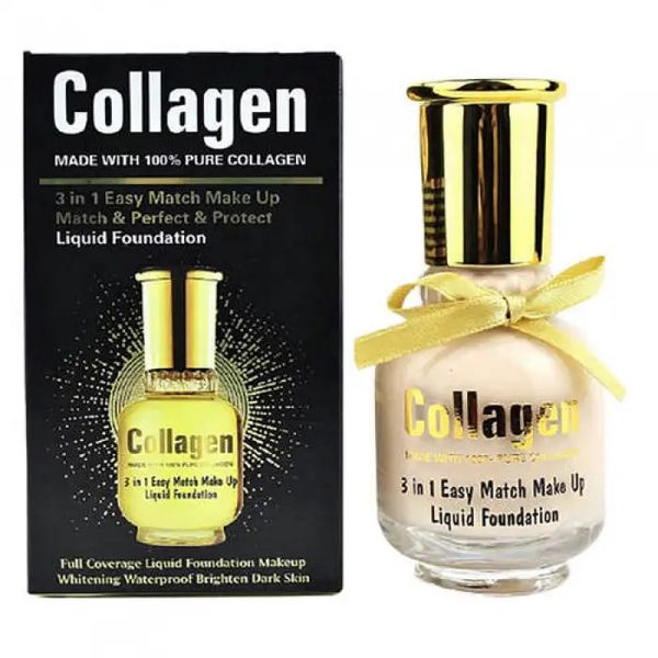 Wokali Collagen Easy Match Makeup Liquid Foundation - 65ml