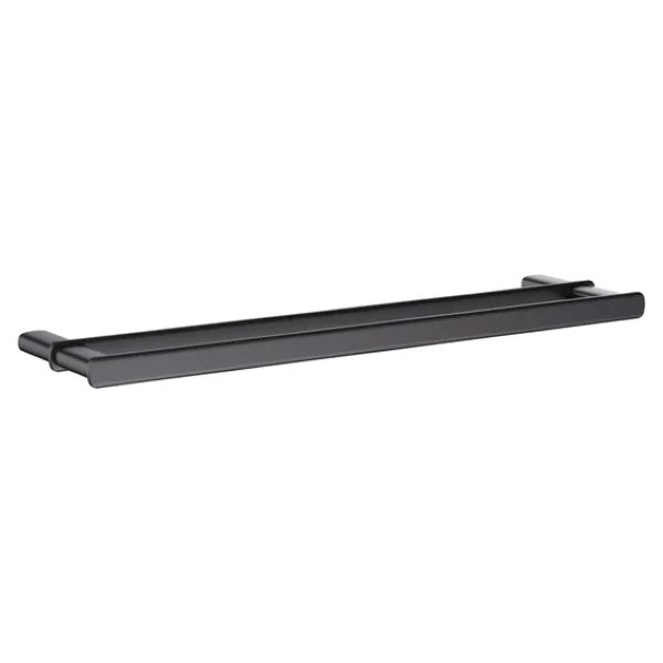 Remix Double Towel rail black satin 50cm