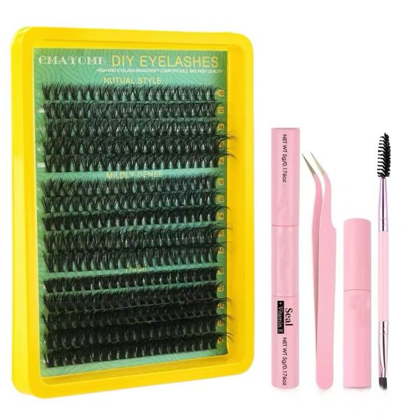 30D 40D 50D Eyelash Extension DIY Kit 300 Lashes 10-16mm Single Lashes