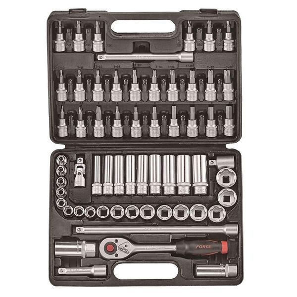 Force 3/8" Combination Socket &amp; Bit Set 6-24mm