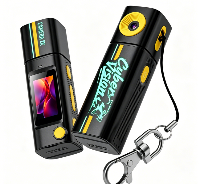 2K Digital Mini Camera with HD Filters for Photos and Videos