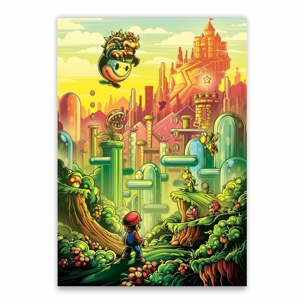 Mario Video Game Poster - A1
