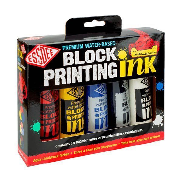 Essdee Block Printing Ink 5pcs Assorted Colours