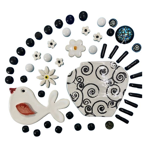 Craft/Mosaic Insert Collection - Black and White