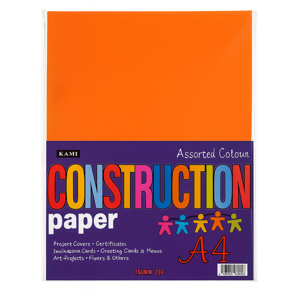 A4 Colored Craft Paper,75gsm,20 Sheets Per Bag-10 x Bags With 20 Sheets