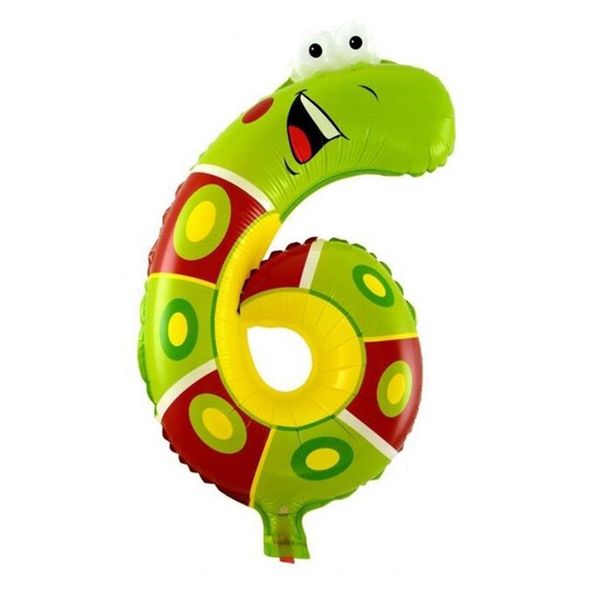 iKids Animal Birthday Balloon - Number 6