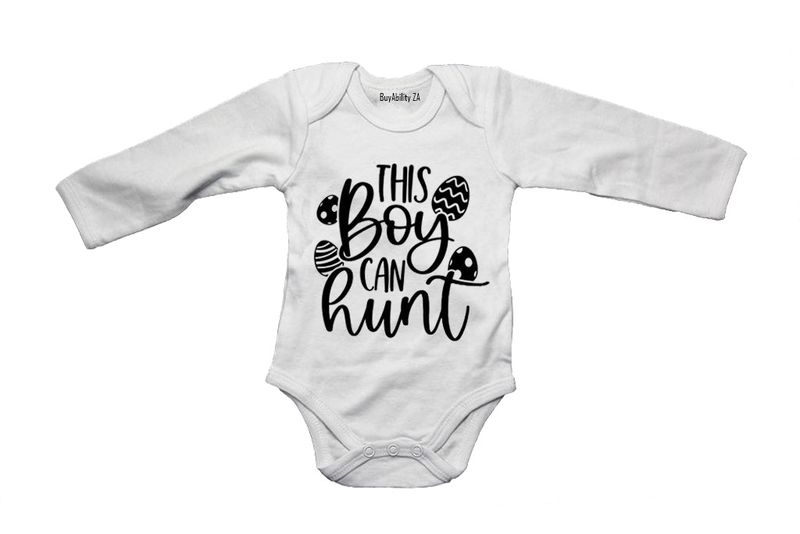 This Boy Can Hunt - Easter - Long Sleeve - Baby Grow