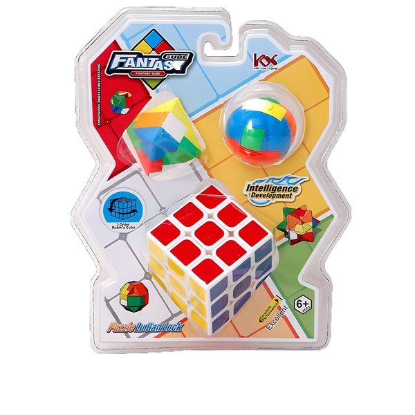 Set of 3 Rubik's Cubes Toys Special Shapes Fantasy Cube