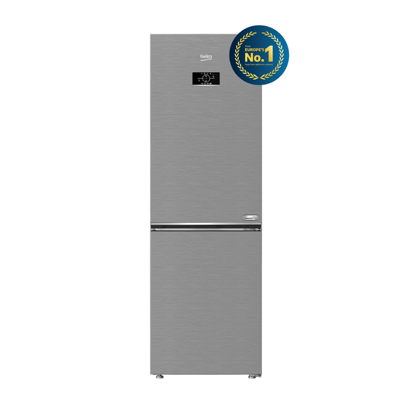 BEKO 316L HarvestFresh No-frost 60cm Bottom Freezer Fridge B3RCNE364HXB