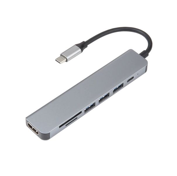 7 in 1 USB-C / Type-C to USB Docking Station HUB Adapter