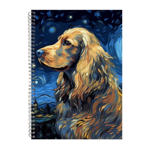 ENGLISH COCKER SPANIEL Starry Night Notebook Dog Gift Idea Notepad Pad 110