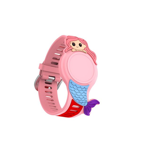 Mermaid Silicone Waterproof Strap Compatible Airtag 2 &amp; 1