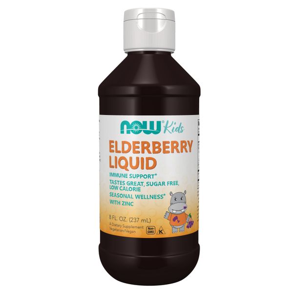 NOW Foods Elderberry Liquid For Kids - 237ml