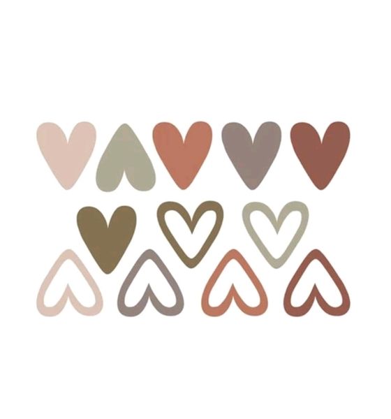 Heart Shaped Wall Art and Stickers