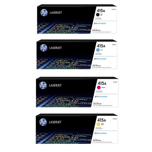 HP 415A Original 4 Pack(K/C/M/Y) Toner Cartridges