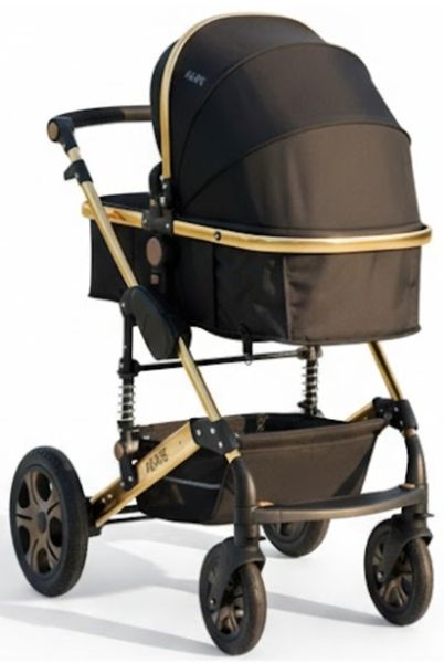 Agape Aurum Gold 2in1 Travel System-Baby Stroller-Black