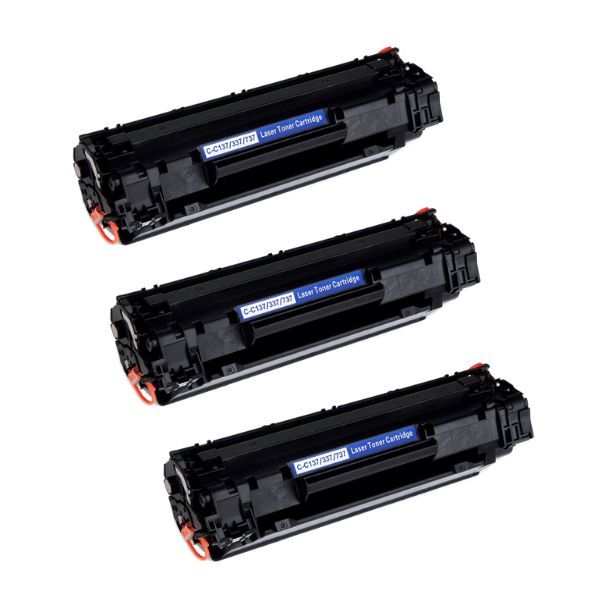 Inksaver Canon C-737 / C737 / 737 Pack of 3 Compatible Black Toners