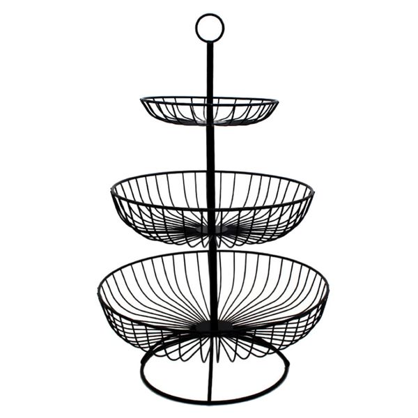 Home Kitchen Fruit 3-Tier Simple Basket 47cm