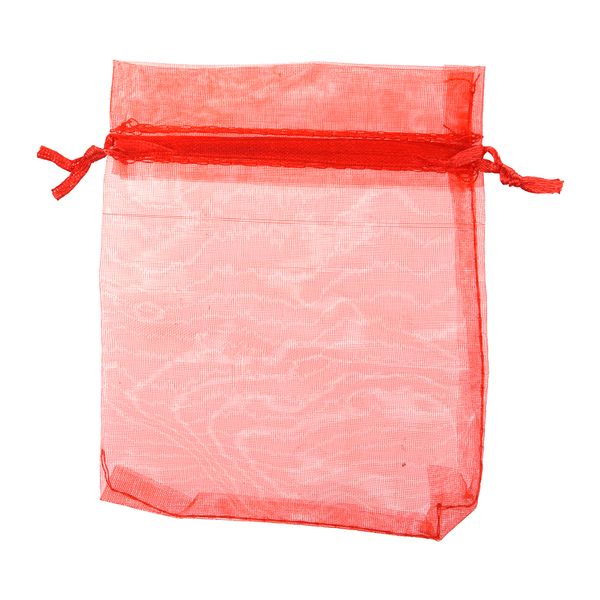60 x Bag Gift Bag Organza Pouch Fine Jewelry Bag Red